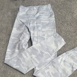 lululemon athletica Gray Camo Leggings